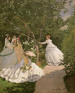 Frauen im Garten, 1866